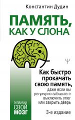 скачать книгу Память, как у слона. Как быстро прокачать свою память, даже если вы регулярно забываете выключить утюг или закрыть дверь автора Константин Дудин