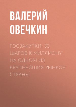 обложка книги Госзакупки: 30 шагов к миллиону на одном из крупнейших рынков страны автора Валерий Овечкин