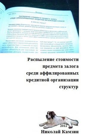 обложка книги Распыление стоимости предмета залога среди аффилированных кредитной организации структур автора Николай Камзин